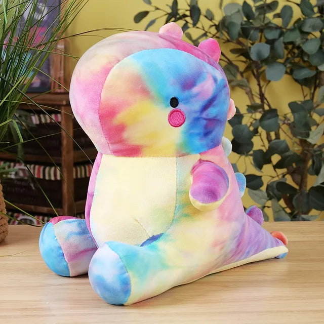 Chunky Dino Plushies Squad Rainbow PillowNap