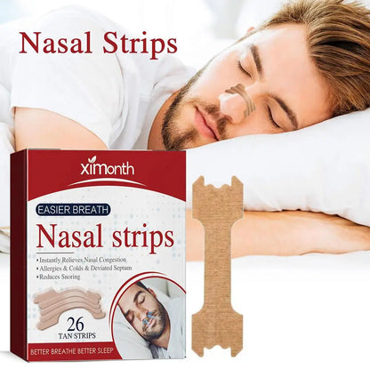 26PCS Nasal Strips for Reduce Snoring PillowNap