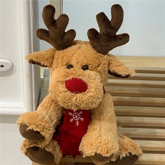 Christmas Decoration Reindeer Stuffed Animal Plush Doll PillowNap