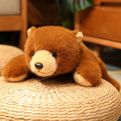 Stuffed Panda Bear Brown PillowNap