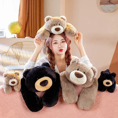 Black Bear Stuffed Animals PillowNap