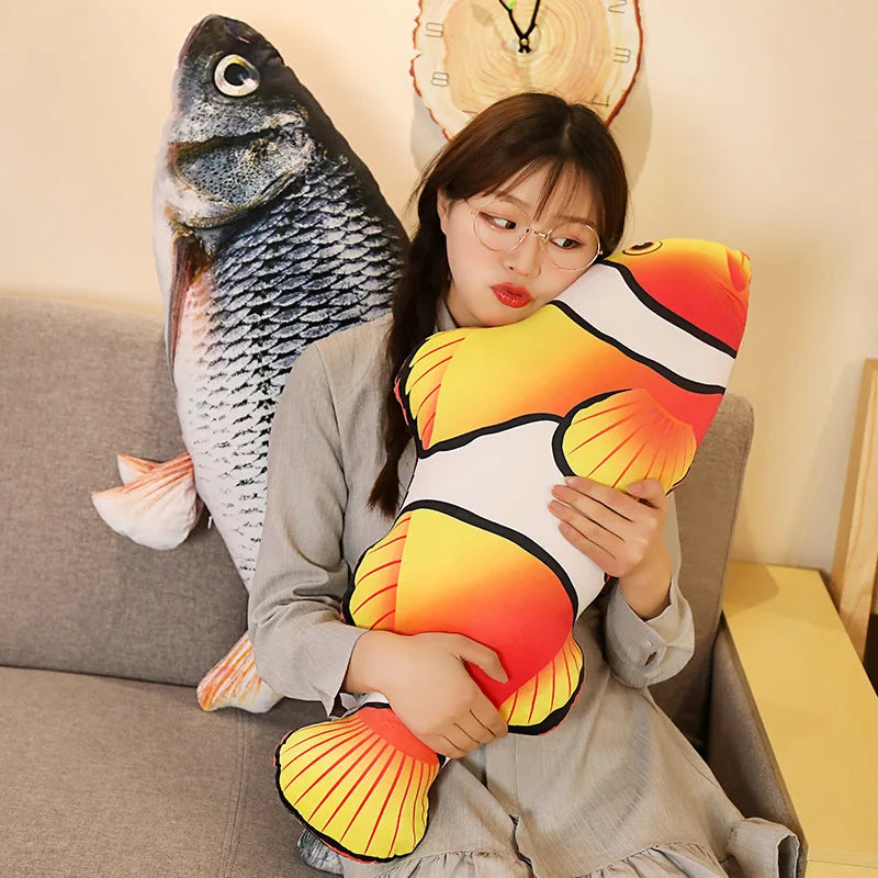 3D Realistic Gold Fish Plush PillowNap