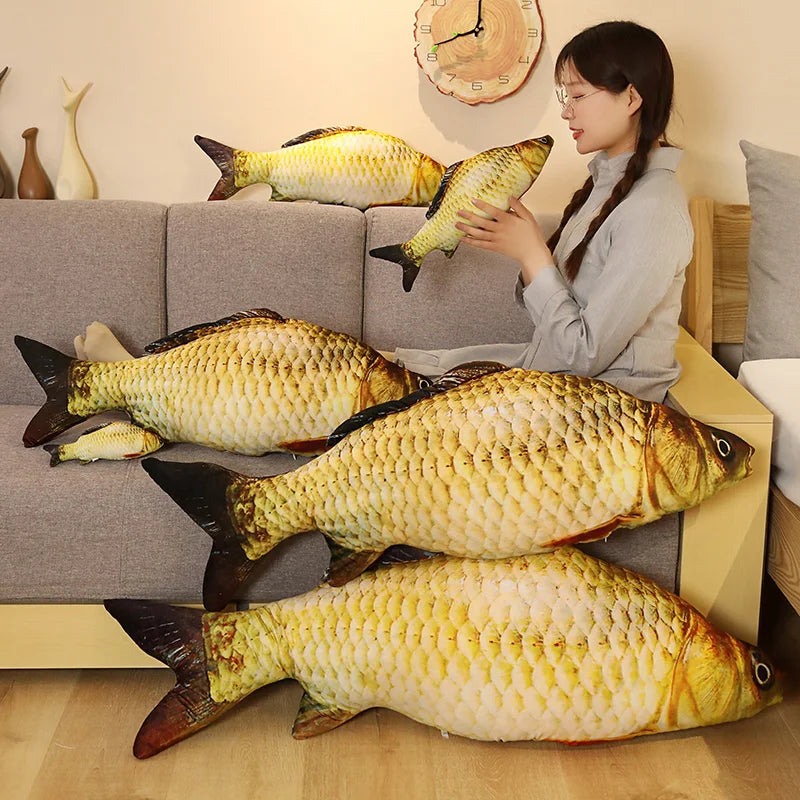 3D Realistic Gold Fish Plush PillowNap