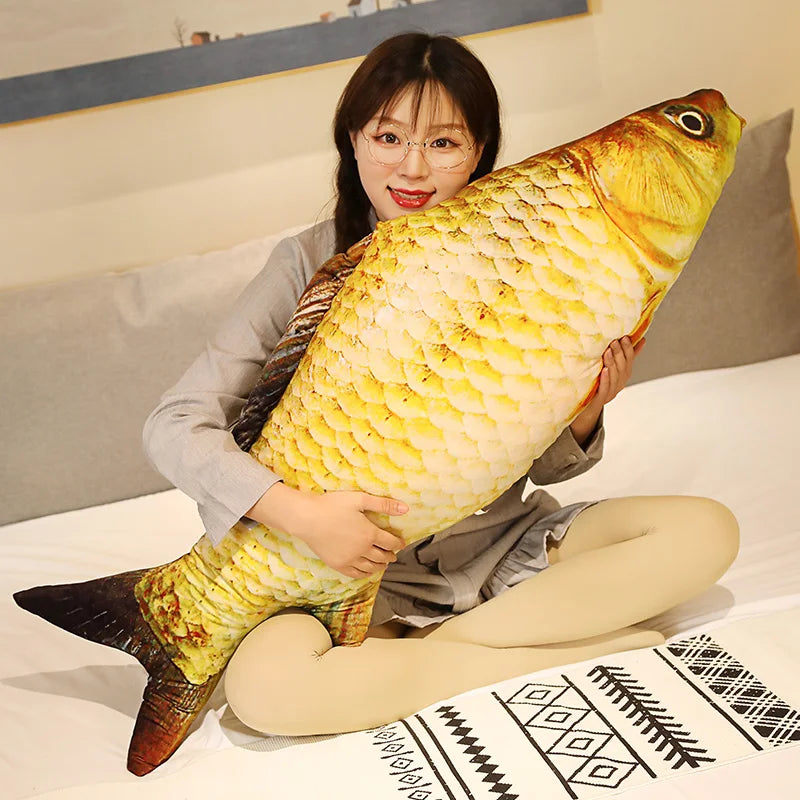 3D Realistic Gold Fish Plush PillowNap