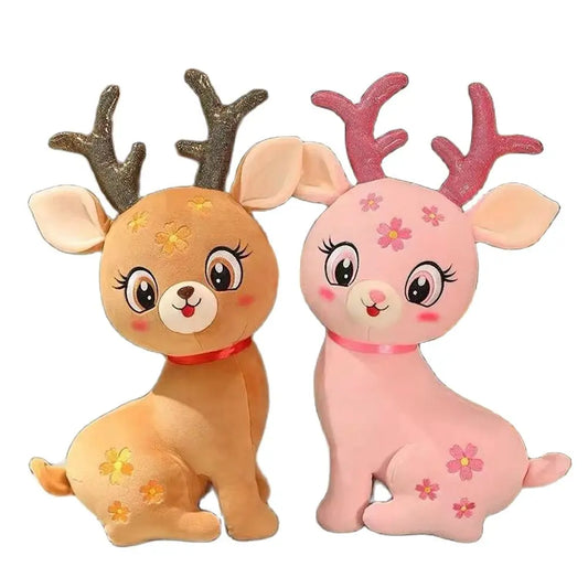 Sika Deer Santa Claus Mount Plush Toy PillowNap