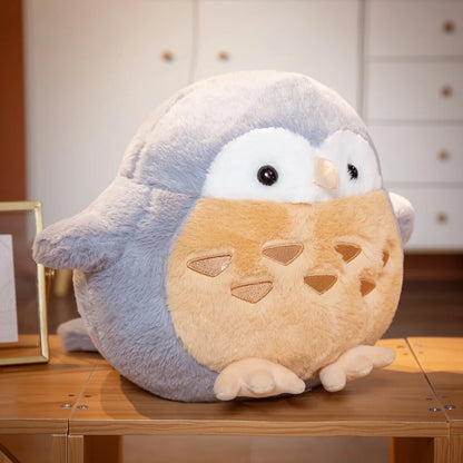 Owl Stuffed Animal Gray PillowNap