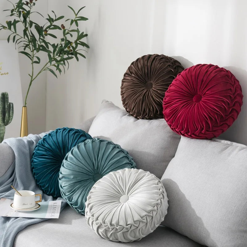 Round Velvet Pillow PillowNap