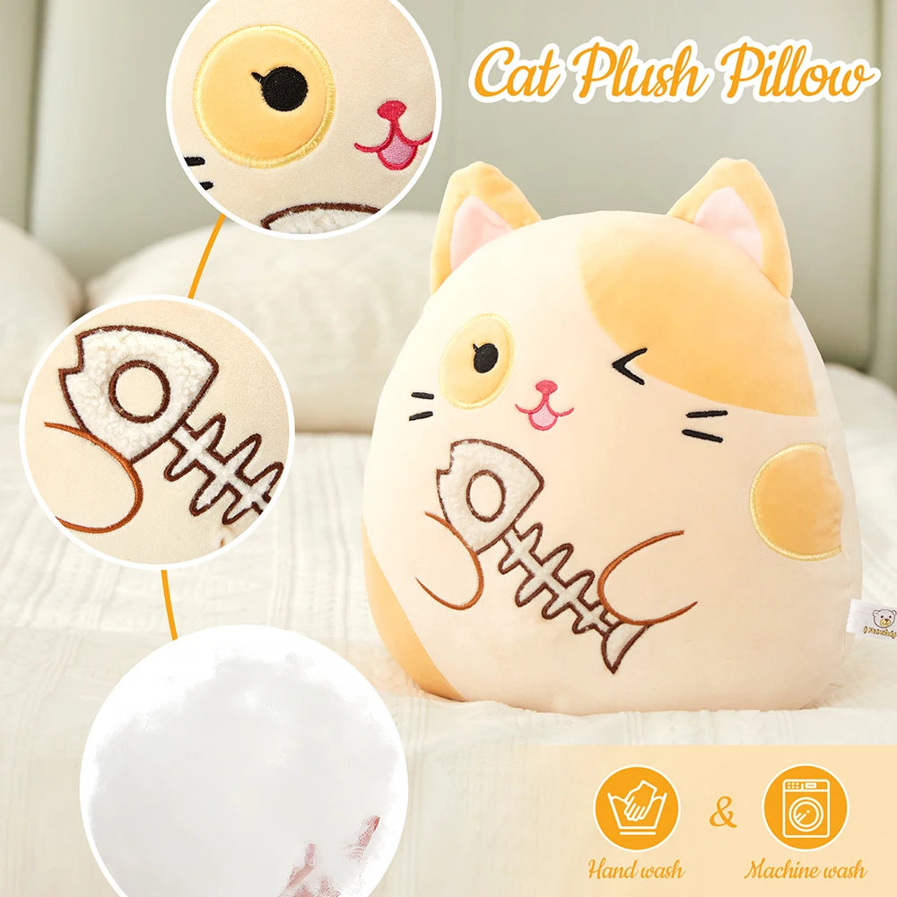 Gothic Cat Plush Pillow PillowNap