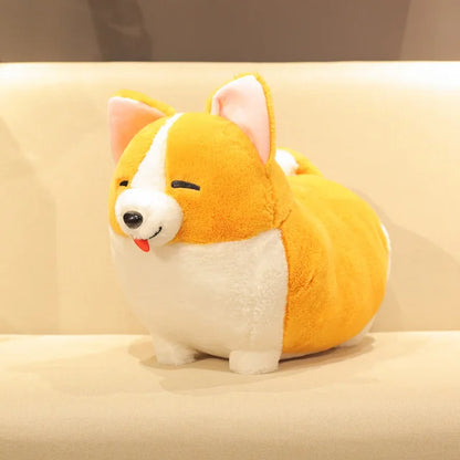 Kawaii Corgi Stuffed Animal Squint PillowNap