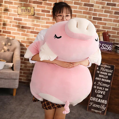 Squishy Giant Piggy Plush Pillow Pink Sleeping PillowNap