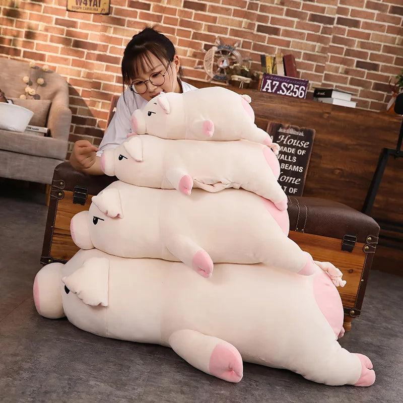 Squishy Giant Piggy Plush Pillow PillowNap