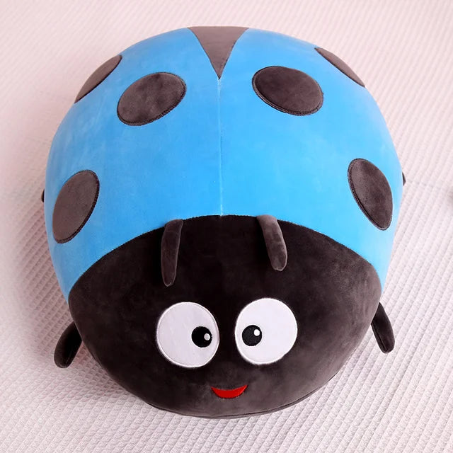 Ladybug Stuffed Animal Blue PillowNap
