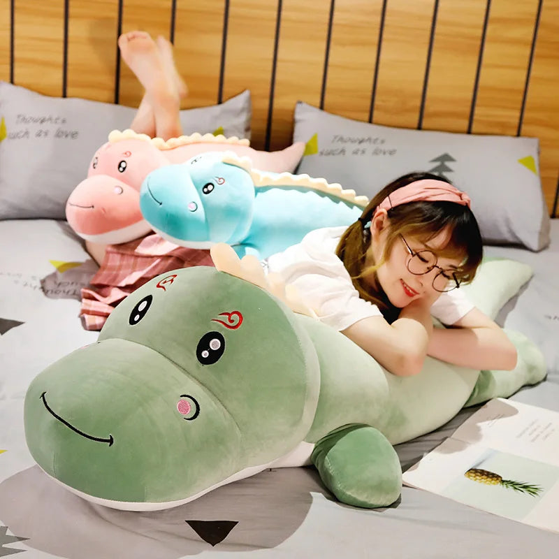 Giant Weighted Dinosaur Plush Pillow PillowNap