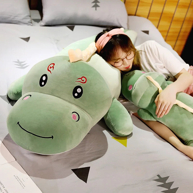Giant Weighted Dinosaur Plush Pillow Huggable Dino Buddy PillowNap