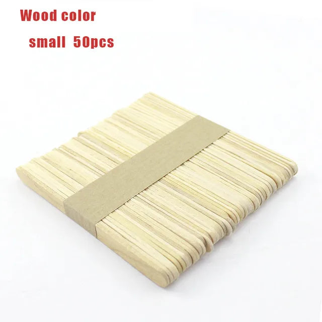 Wooden Popsicle Sticks For Kids DIY Crafts Natural Small 50pcs PillowNap