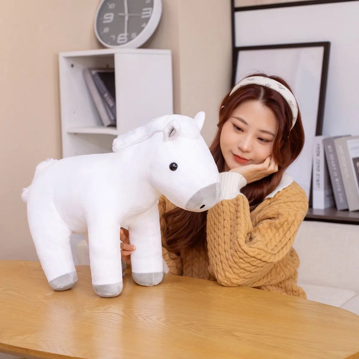 Sit on stuffed horse on sale