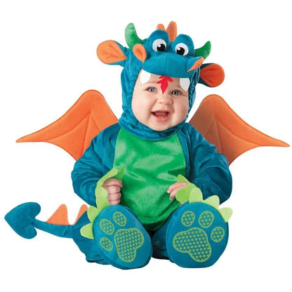 Cute Baby Halloween Costumes Green Dragon PillowNap
