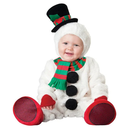 Cute Baby Halloween Costumes Snow Man PillowNap