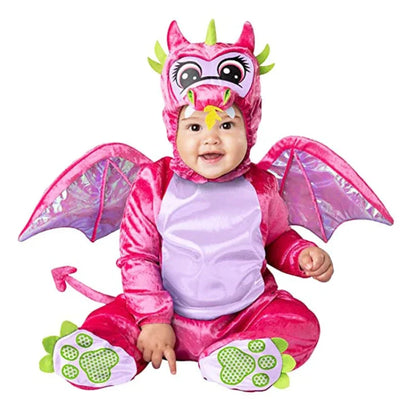 Cute Baby Halloween Costumes Pink Dragon PillowNap