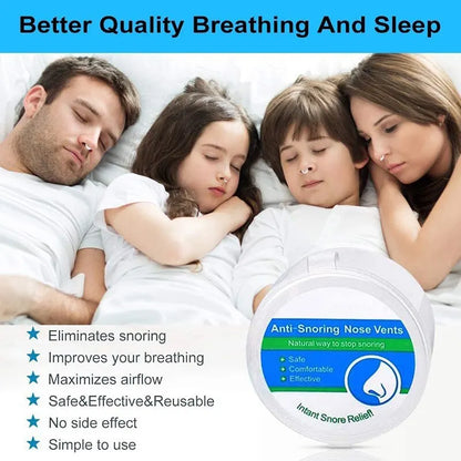 4 Pack Anti Snoring Nose Vents PillowNap