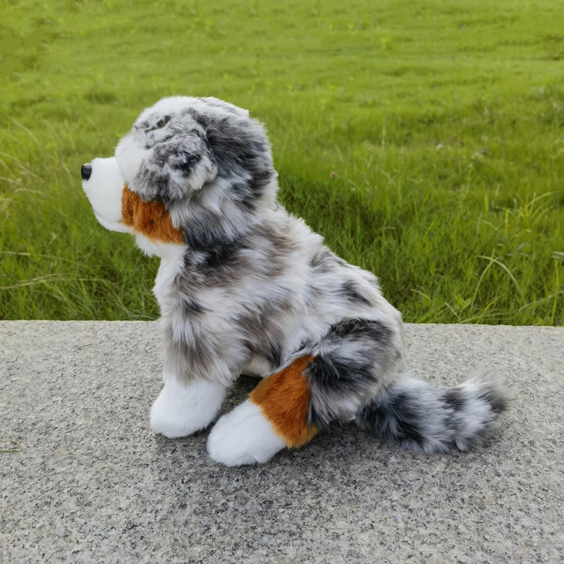 Realistic Australian Shepherd Stuffed Animal PillowNap