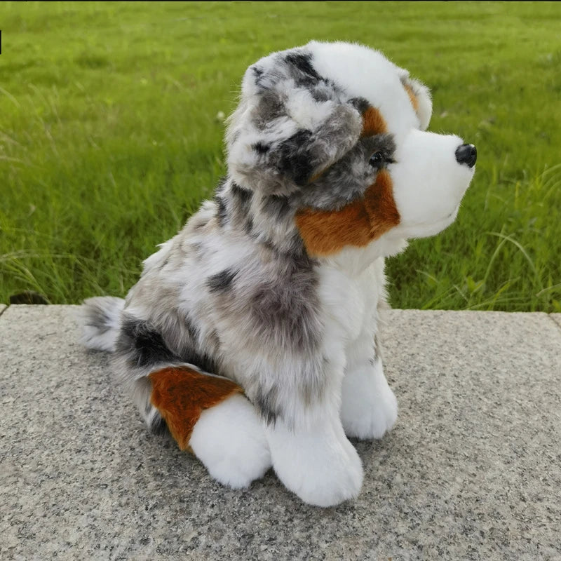 Realistic Australian Shepherd Stuffed Animal PillowNap