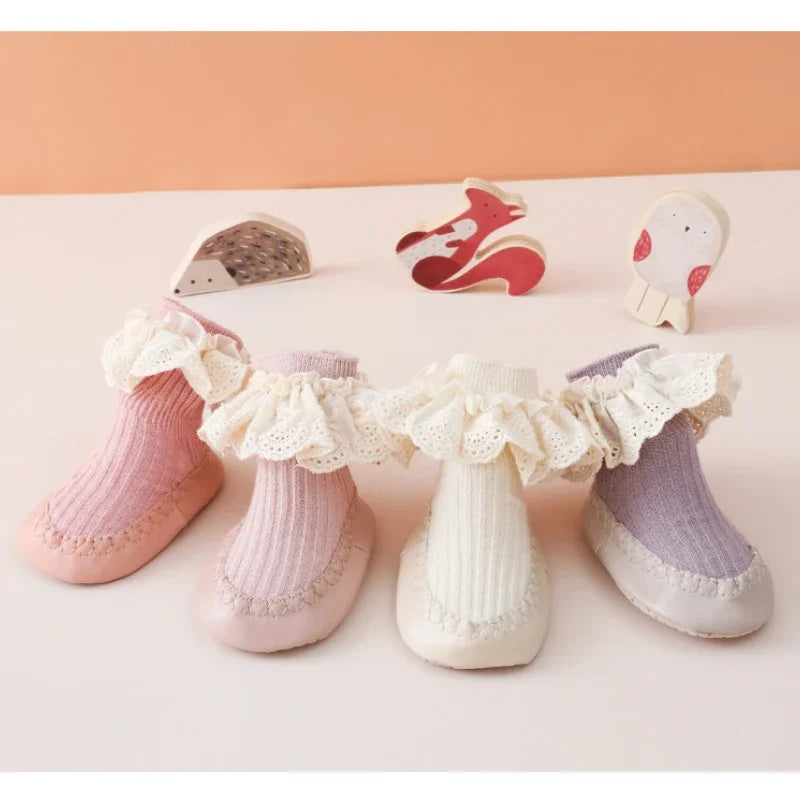 Baby Girl Sock Shoes PillowNap