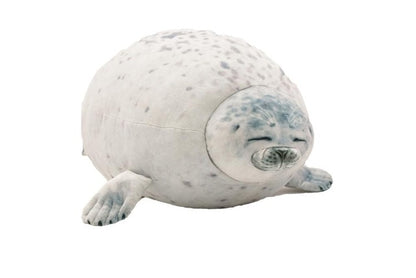 Giant Seal Plush Pillow White PillowNap