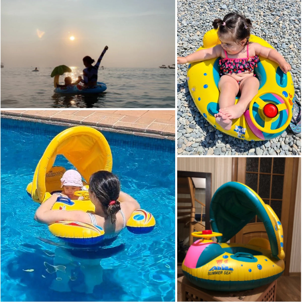 Inflatable Baby Activity Float Inflatable Baby Swimming Float