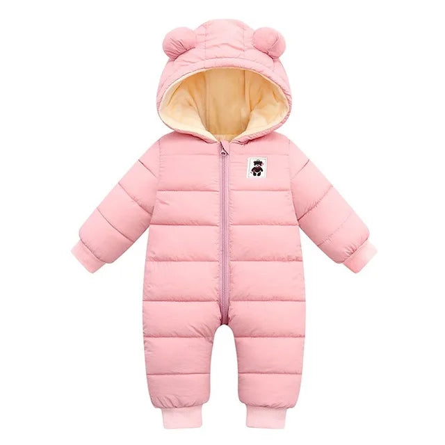 Baby Winter Jumpsuit Pink PillowNap