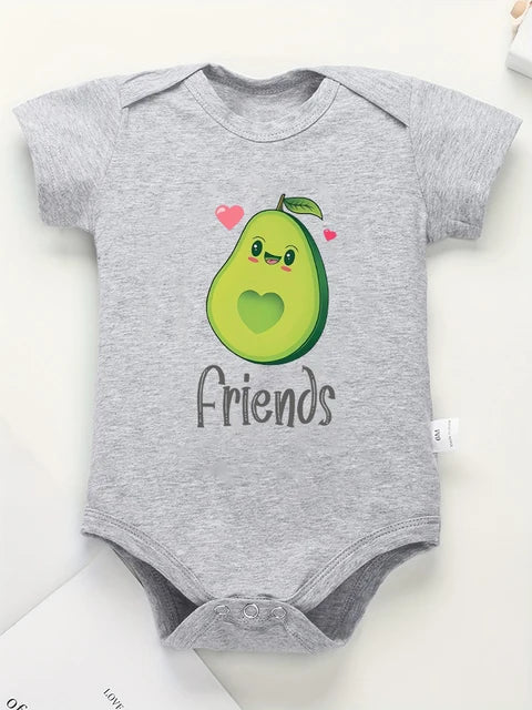 Best Friends Avocado Twin Outfits Friends-Grey PillowNap