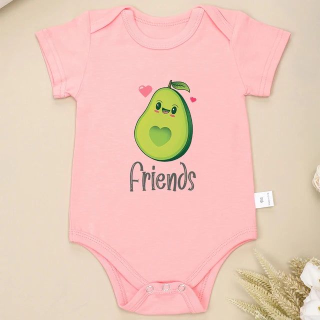 Best Friends Avocado Twin Outfits Friends-Pink PillowNap