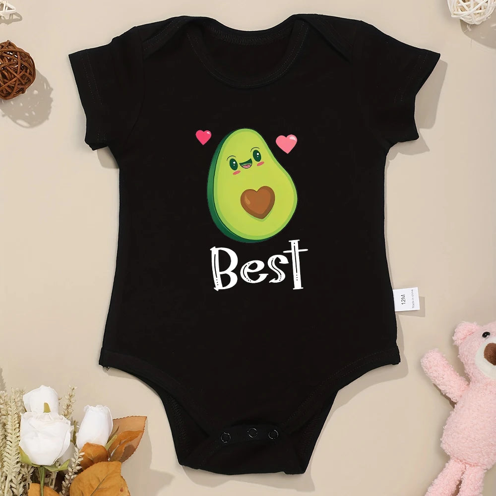 Best Friends Avocado Twin Outfits Best-Black PillowNap