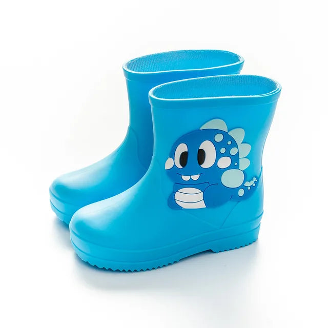 Cartoon Toddler Rain Boots Blue 1 PillowNap