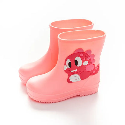 Cartoon Toddler Rain Boots Pink 1 PillowNap