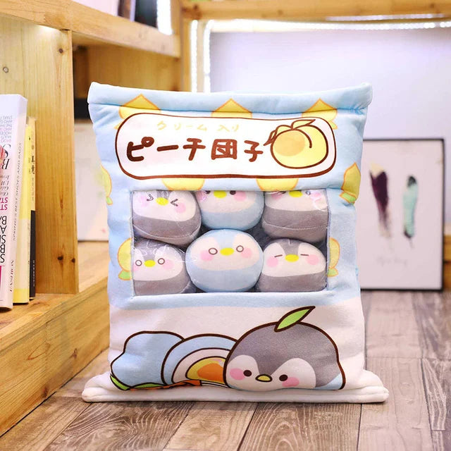 Kawaii Plushies Candy Bag Penguin PillowNap