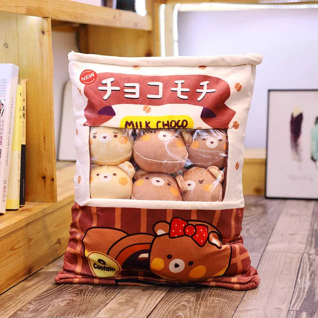 Kawaii Plushies Candy Bag Bear PillowNap