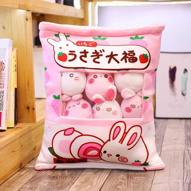 Kawaii Plushies Candy Bag Rabbit PillowNap
