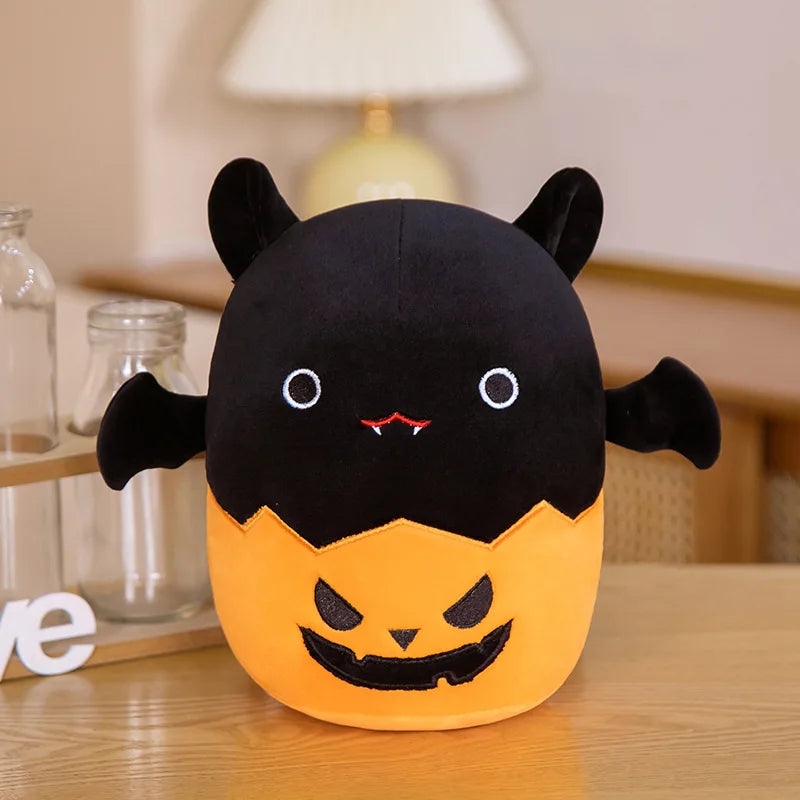 Halloween Stuffed Animals Closed-eye Pumpkin Bat PillowNap