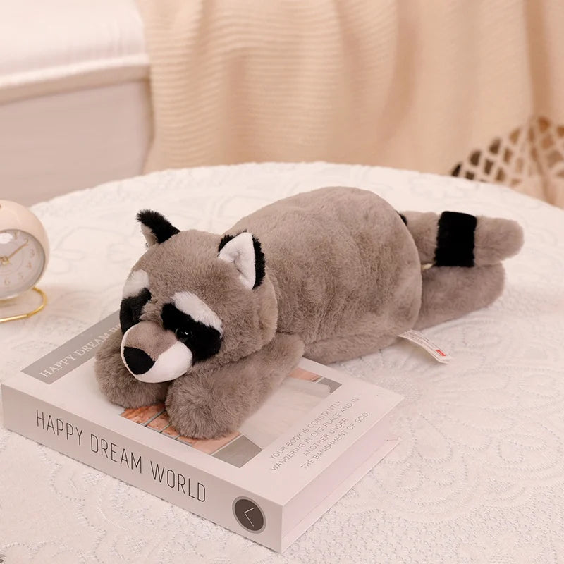 Cute Company Of Raccoon Crocodile Sloth & Fox Plush Animals Raccoon PillowNap