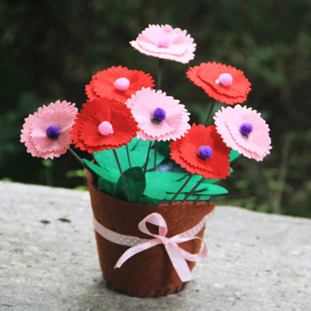 DIY Flower Pot Toys for Children Five-leaf flower PillowNap