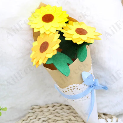 DIY Flower Pot Toys for Children Bouquet - Sunflowers PillowNap