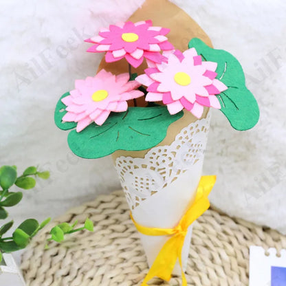 DIY Flower Pot Toys for Children Bouquet - Lotus PillowNap