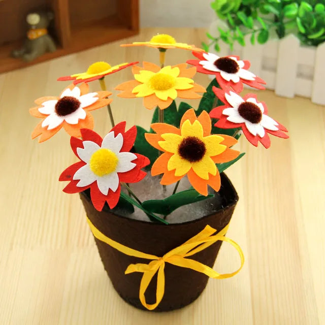 DIY Flower Pot Toys for Children Cherry blossoms PillowNap