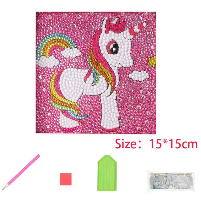 Rhinestone Diamond Embroidery DIY Paintings for Kids 12 PillowNap