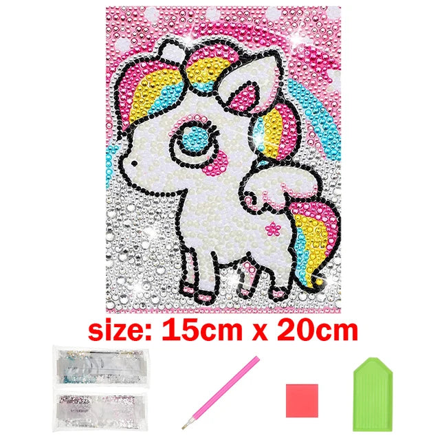 Rhinestone Diamond Embroidery DIY Paintings for Kids 3 PillowNap