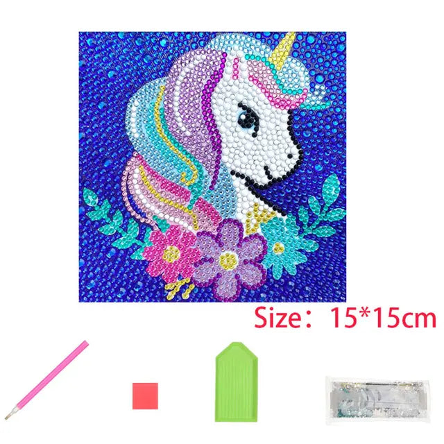 Rhinestone Diamond Embroidery DIY Paintings for Kids 9 PillowNap