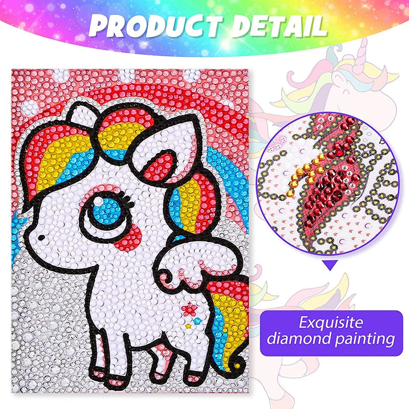 Rhinestone Diamond Embroidery DIY Paintings for Kids PillowNap