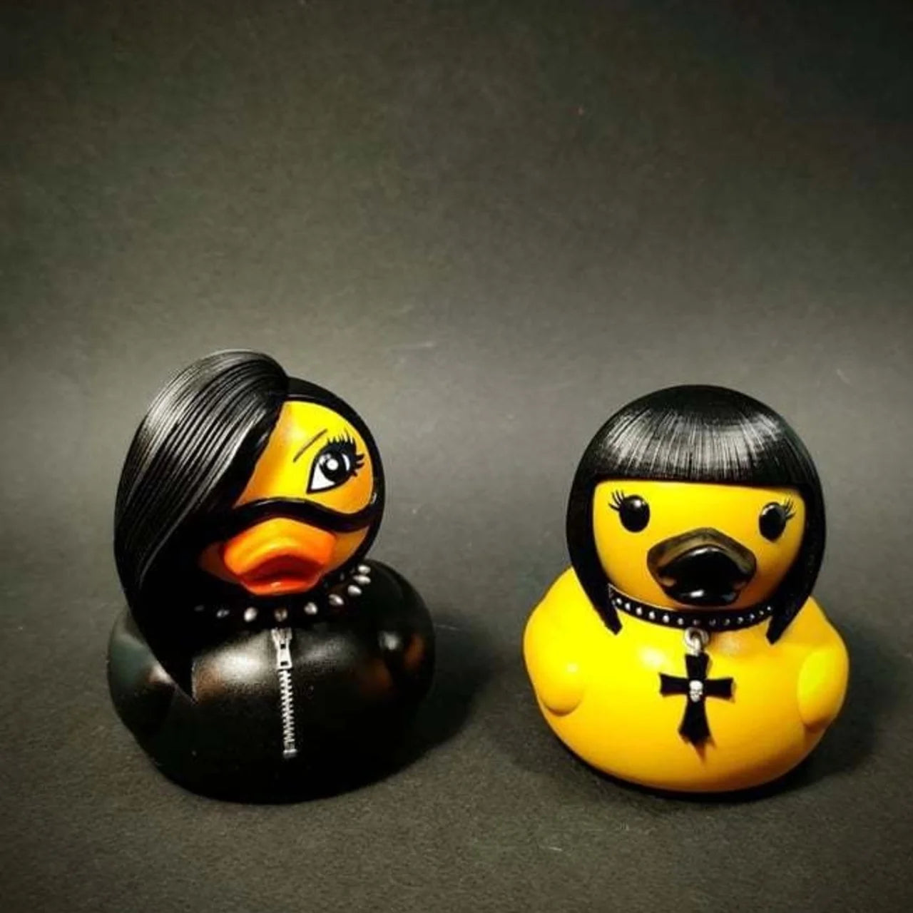 Black Gothic Rubber Duck PillowNap