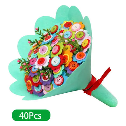 EVA Button Flowers Bouquet For Children D PillowNap